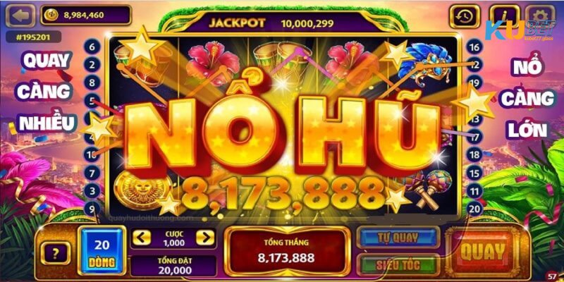 Thắng siêu lớn với Jackpot đỉnh cao