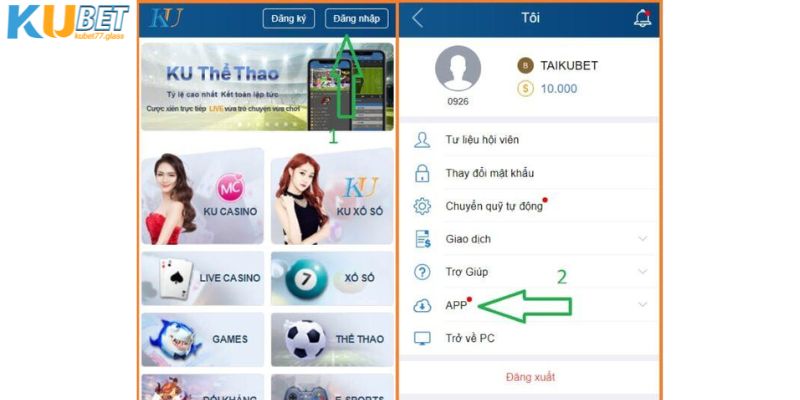 Thao tác tải app Kubet77 trên nền tảng Android được nhiều người quan tâm